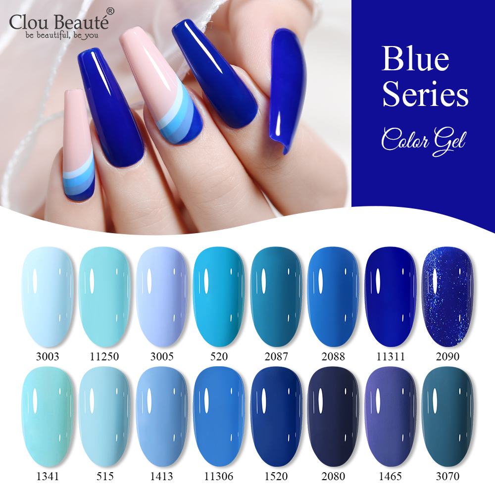 Nail Art One Piece - Clou Beaute Blue Series Гель-лак для