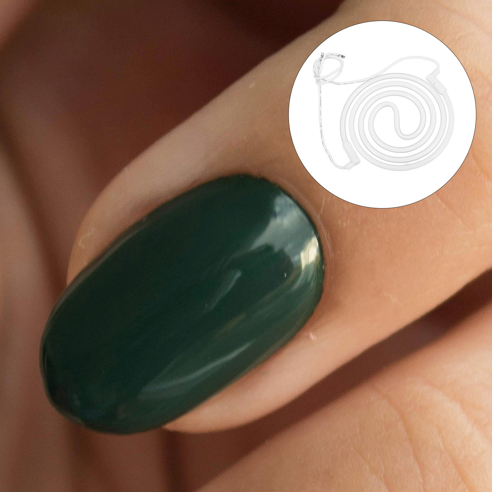 Nail Art Gel Polish - Светодиодная лампа для гель-лака, спиральная стеклянная
