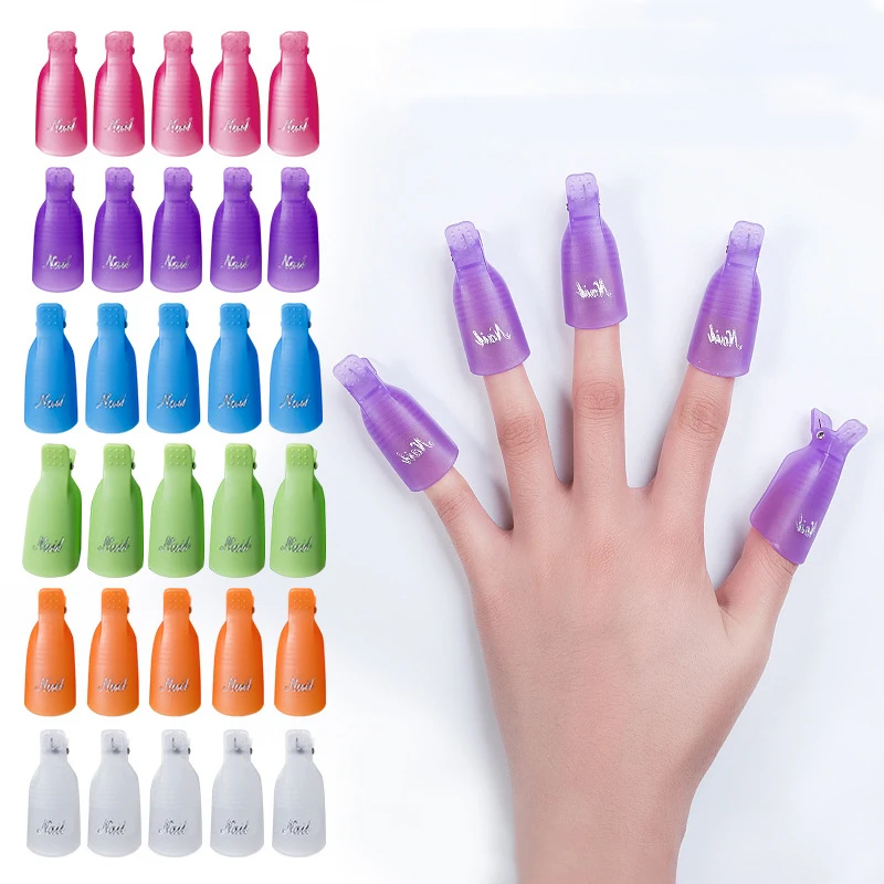 Nail Art Gel Polish - 10 шт./упак. Зажимы-колпачки для маникюра, для