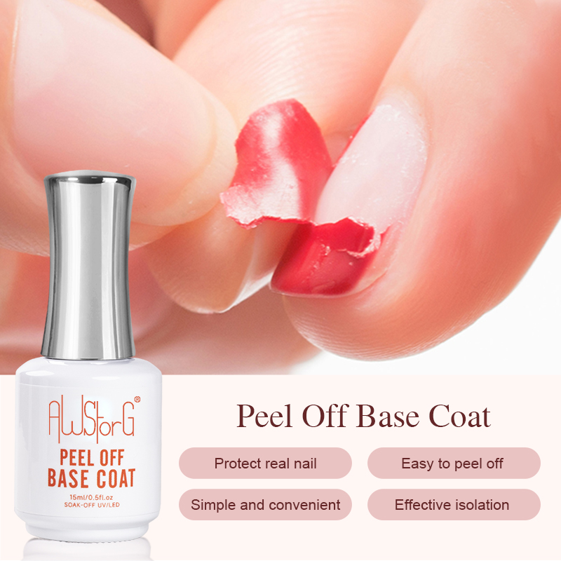 Peel Off Base Coat - AWStorG 15ML Peel Off Base Coat