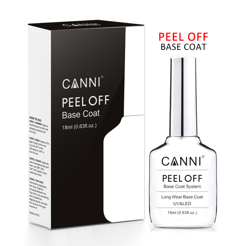 Набор CANNI 18 мл: базовое пок – обзор и цена Peel Off Base Coat