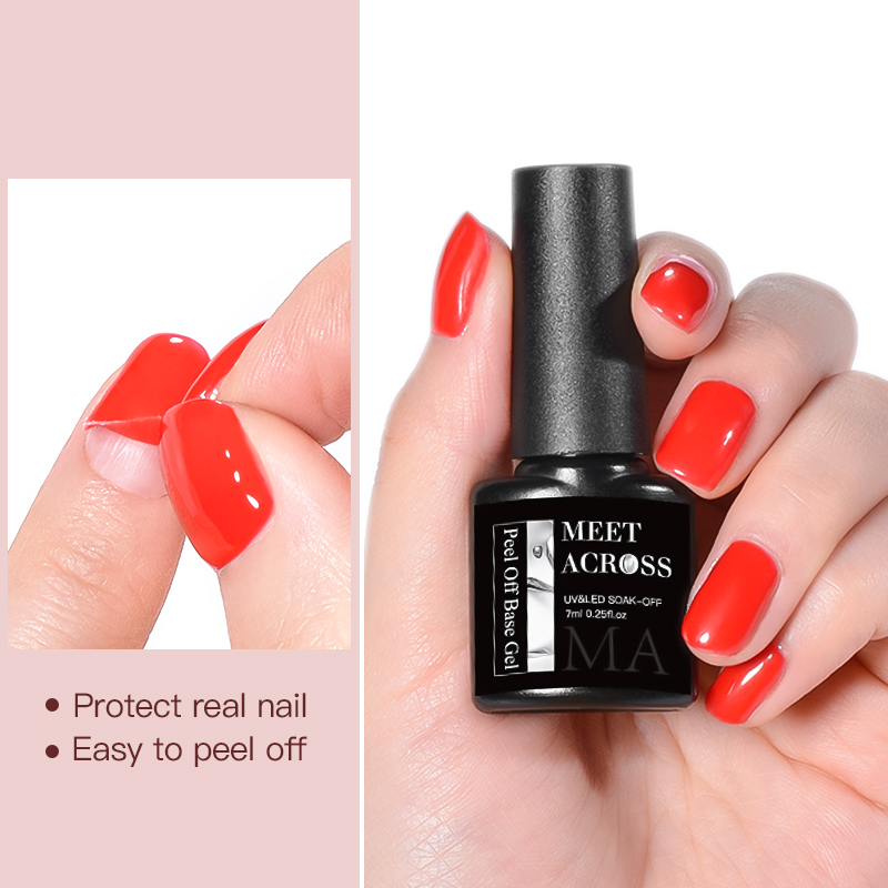 MEET ACROSS 7 мл Peel Off Gel  – обзор и цена Peel Off Base Coat