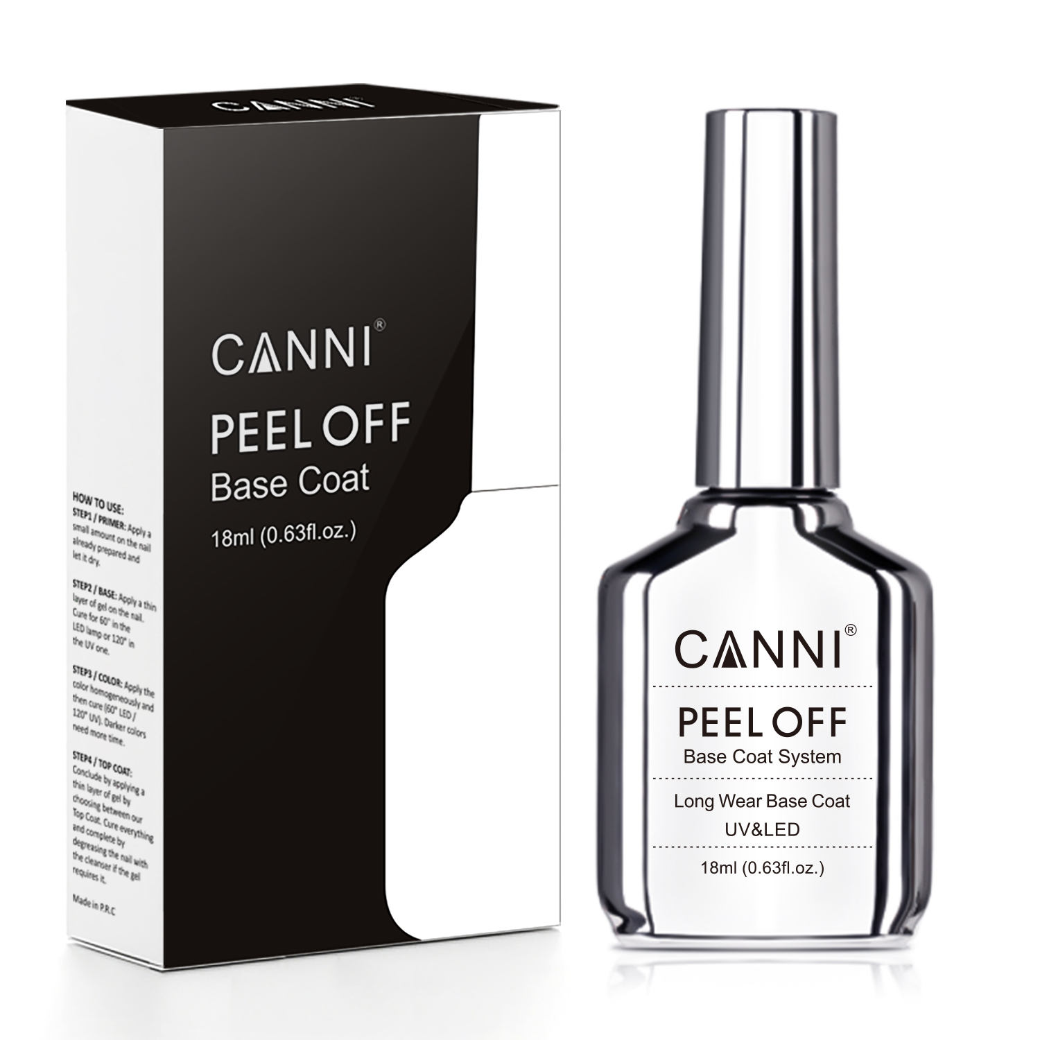 18 мл Canni Diamond Long Wear  – обзор и цена Peel Off Base Coat