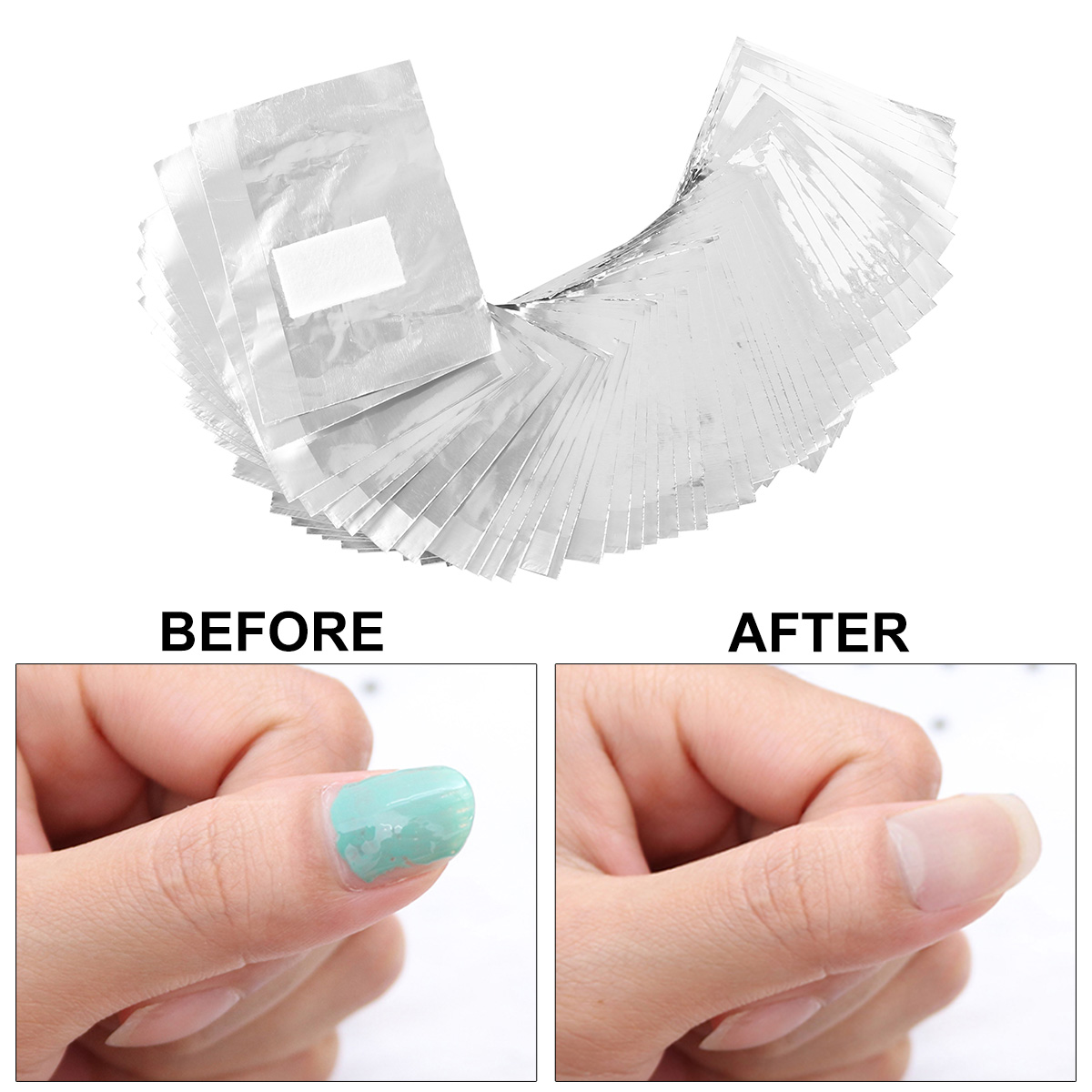500/1000 шт., алюминиевая фоль – обзор и цена Nail Art Remove